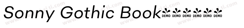 Sonny Gothic Book字体转换